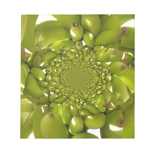 Bloc-note Banane verte Kaleidoscope Art Imprimer/Graphique (Devant)