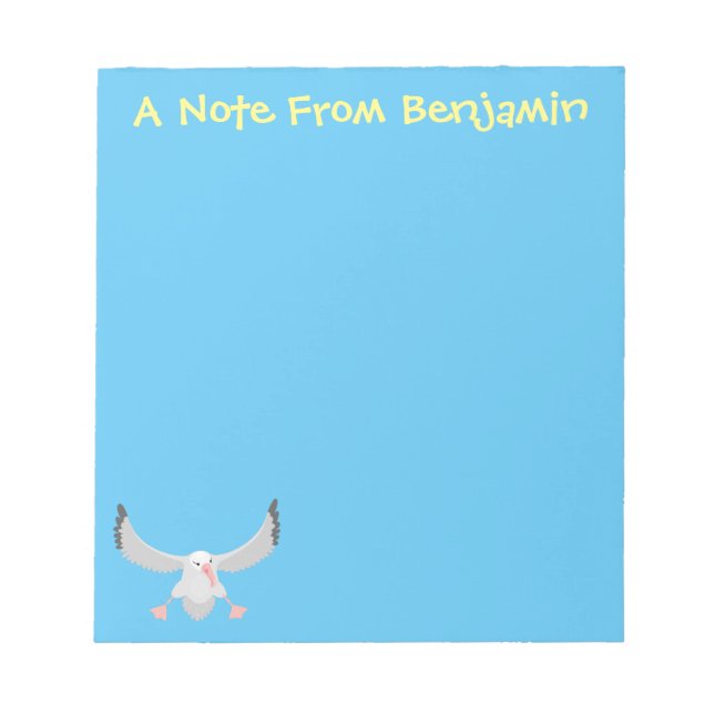 Bloc-note Bande dessinée de l'oiseau mûre albatros (Devant)