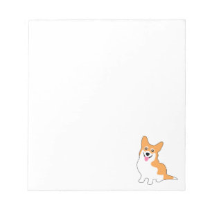 Bloc-note Bande dessinée de sourire de corgi de Gallois de