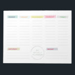 Bloc-note Bande Washi Planificateur hebdomadaire<br><div class="desc">Planifiez votre semaine avec ce planificateur hebdomadaire simple avec "washi tape". Vous pouvez l'utiliser comme liste d'achat ou noter vos tâches. Egalement disponible :</div>