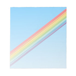 Bloc-note Bandes arc-en-ciel diagonales