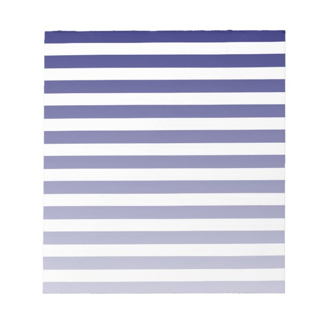 Bloc-note Bandes de bonbons bleu et blanc marine (Devant)