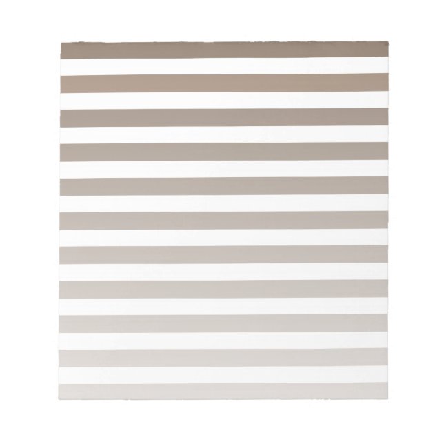 Bloc-note Bandes de bonbons de couleur et blanc (Devant)