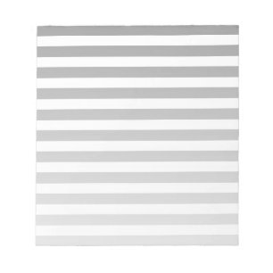 Bloc-note Bandes de bonbons grises et blanches