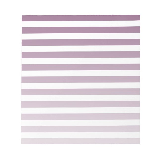 Bloc-note Bandes de bonbons mauves et blanches (Devant)