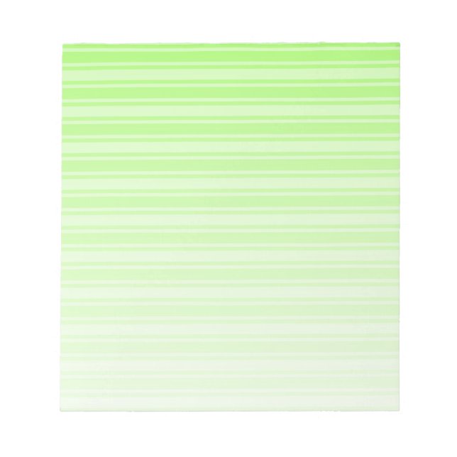Bloc-note Bandes de bonbons vert citron (Devant)