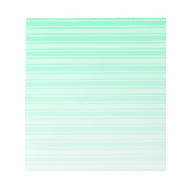 Bloc-note Bandes de bonbons vertes à la menthe (Devant)