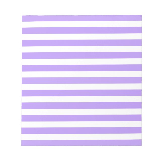 Bloc-note Bandes de bonbons violettes et blanches (Devant)