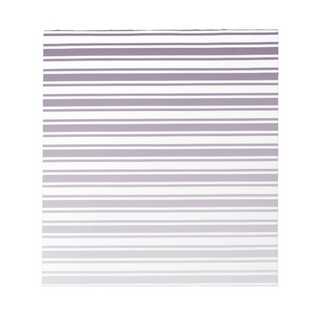 Bloc-note Bandes de bonbons violettes foncées et blanches (Devant)