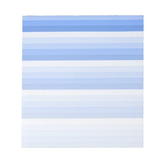 Bloc-note Bandes d'ombre bleues (Devant)