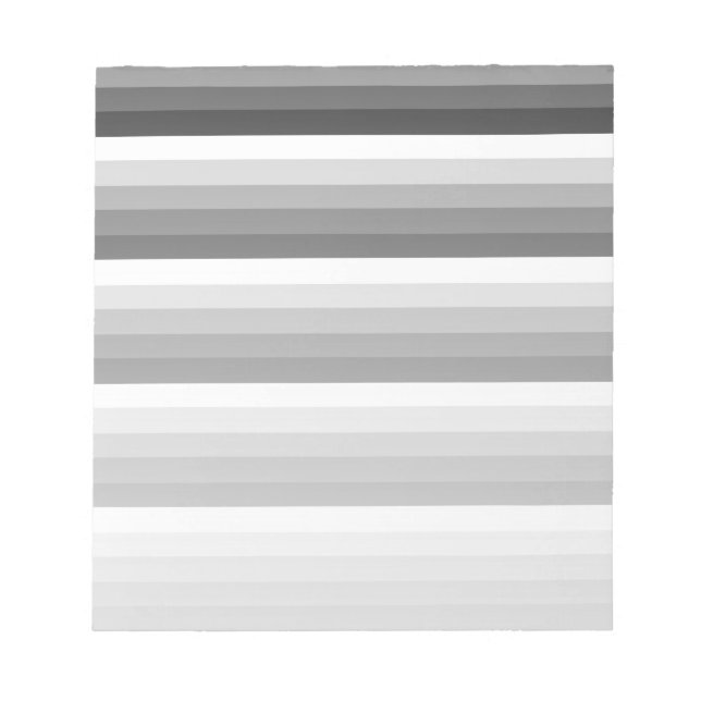 Bloc-note Bandes d'ombre noir et blanc (Devant)