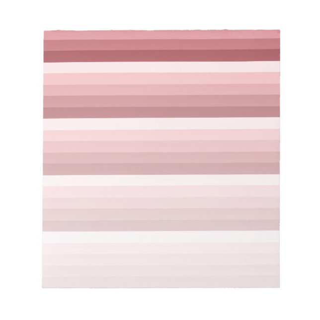 Bloc-note Bandes d'ombre rouges (Devant)