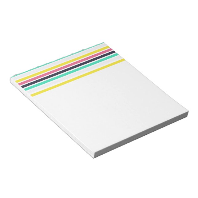 Bloc-note Bandes horizontales colorées (Incliné)