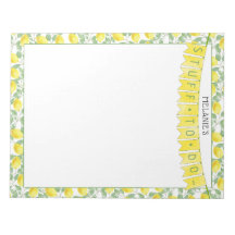 Bannière et aquarelle Motif citron