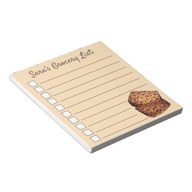 Bloc-note Bara Brith Welsh Pain Specké Pain Fruit Pain Pain  (Incliné)