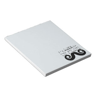 Bloc-note Barbe bleue grise noire drôle humour Je Moustache