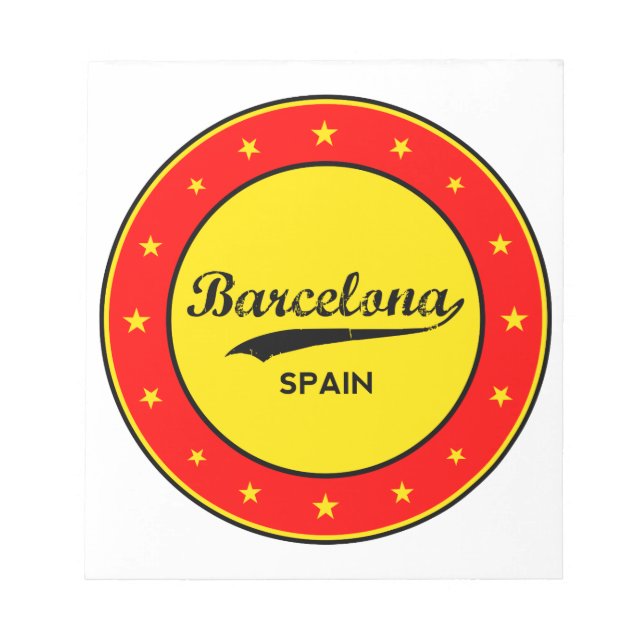 Bloc-note Barcelone, Spain, circle (Devant)