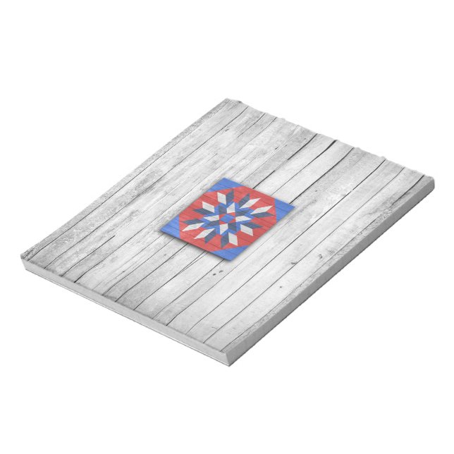 Bloc-note Barn Quilt Star 2 (Tourné)
