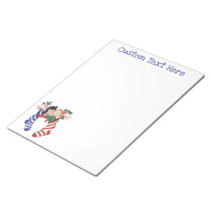 Bloc-note Bas de Noël Vintage avec de mignons enfants