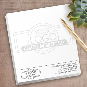 Bloc-note Basique avec filigrane du logo de l'entreprise en 