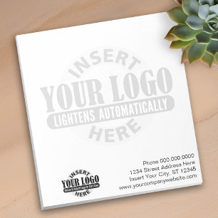 Bloc-note Basique avec logo d'entreprise en Arrière - plan