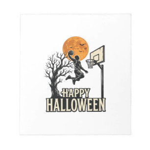 Bloc-note Basket-ball Halloween Joyeux Halloween Sport Vinta