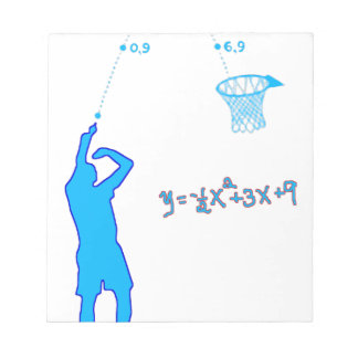 Bloc-note Basketball Shot et équation quadratique