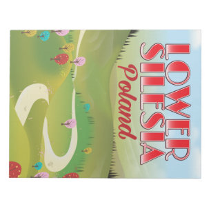 Bloc-note Basse Silésie affiche de voyage en Pologne