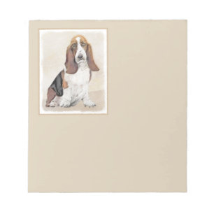 Bloc-note Basset Hound Peinture - Cute Original Chien Art