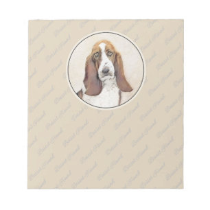 Bloc-note Basset Hound Peinture - Cute Original Chien Art