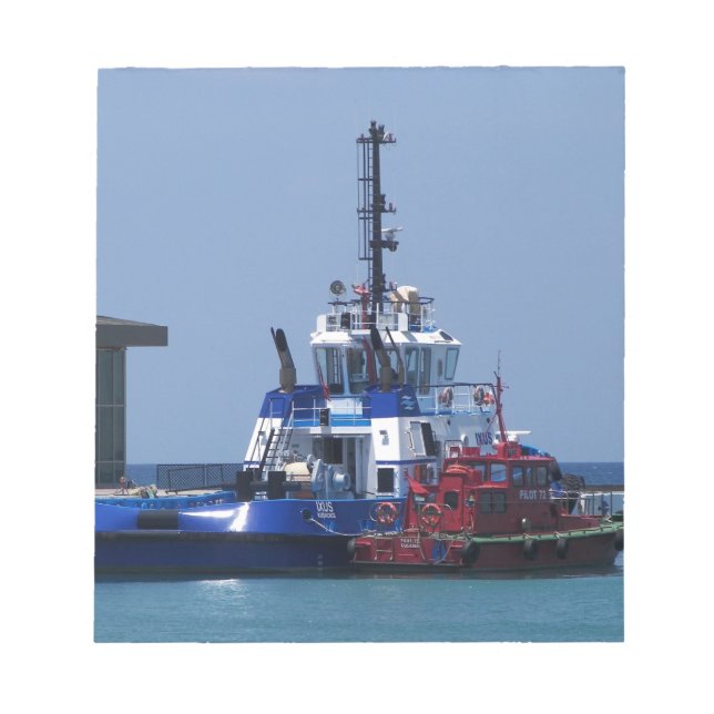Bloc-note Bateau À Tug Et Bateau Pilote (Devant)