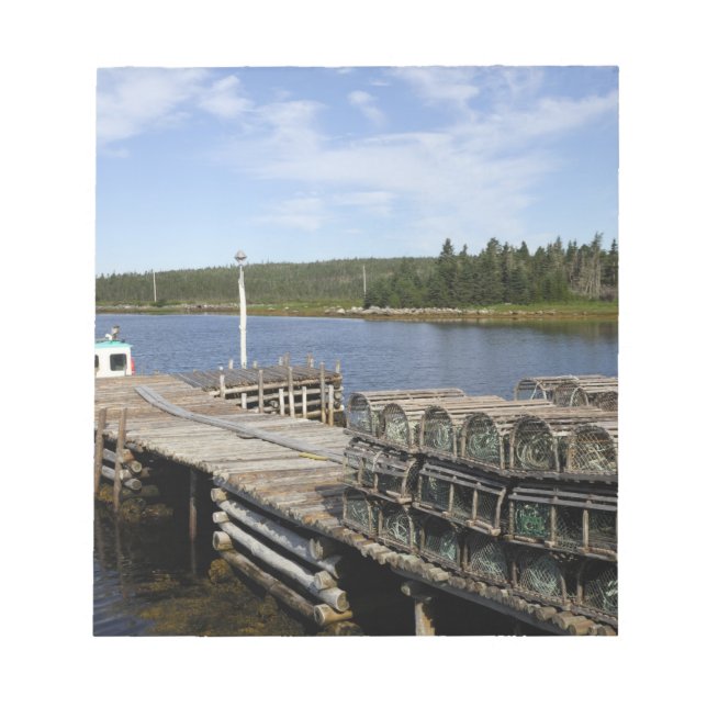 Bloc-note Bateau de homard, Mushaboom, Nouvelle-Écosse, Cana (Devant)