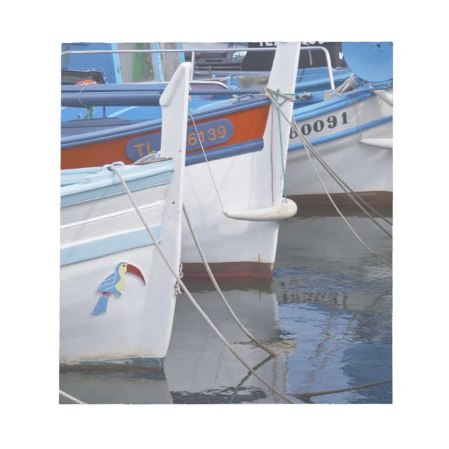 Bloc-note Bateaux de pêche typiques de Provence peints en 2 (Devant)
