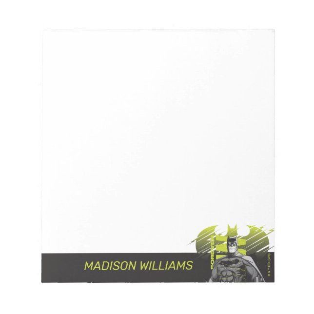 Bloc-note Batman Power Up Caractère Art (Devant)