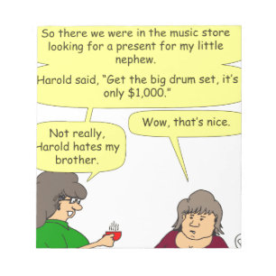 Bloc-note batterie x66 pour dessin animé de noël