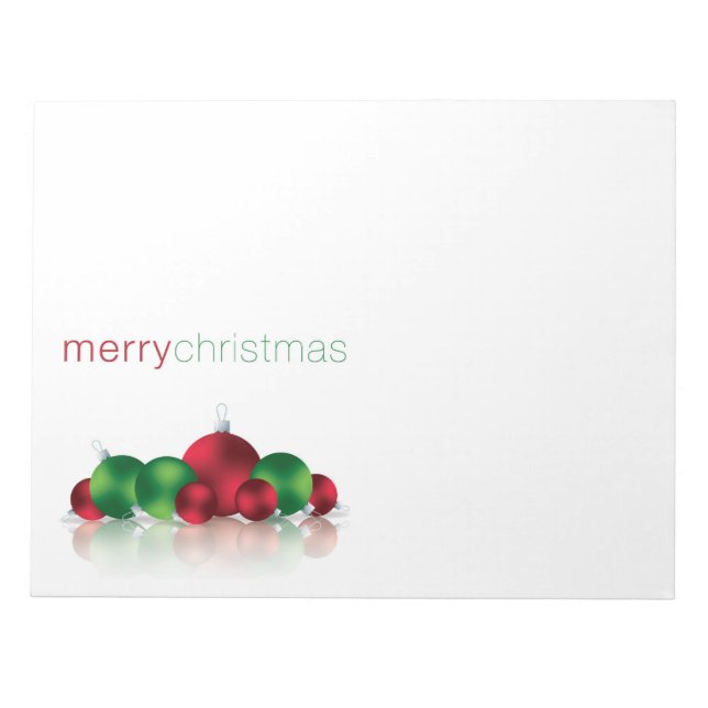 Bloc-note Bauble de Noël (Devant)