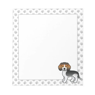 Bloc-note Beagle à tiques bleues Chien de dessin animé migno