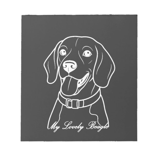 Bloc-note Beagle adorable (Devant)