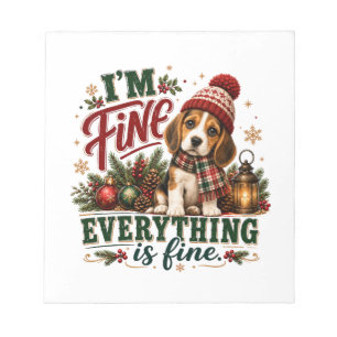 Bloc-note Beagle Fine Tout Va Bien