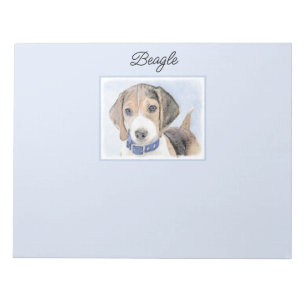 Bloc-note Beagle Painting - Cute Original Dog Art