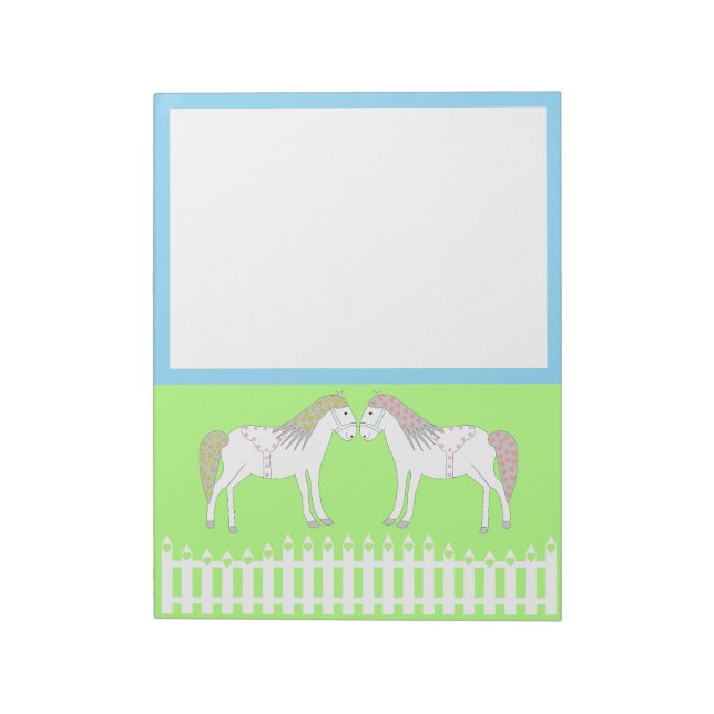 Bloc-note Beau Chevaux Mariages blancs (Tourné)