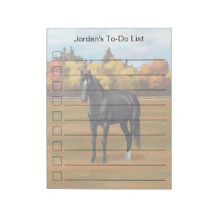 Bloc-note Beau Stallion Cheval du Quartier Noir