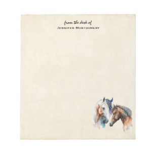 Bloc-note Beaux Chevaux Style Boho Occidental