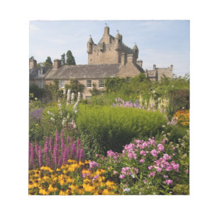 Bloc-note Beaux jardins et célèbre château en Ecosse