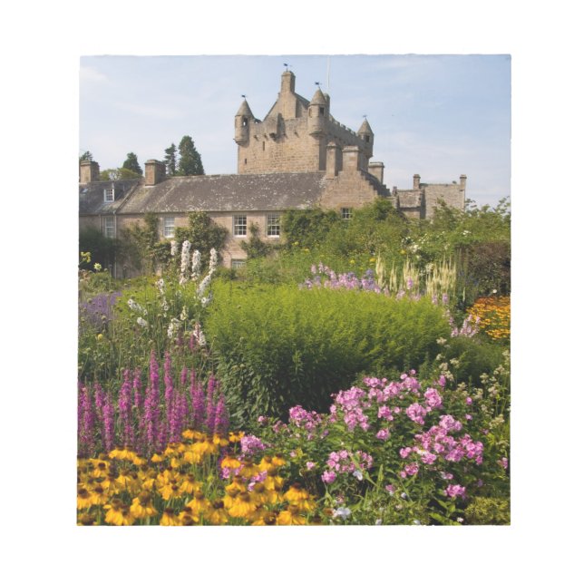 Bloc-note Beaux jardins et château célèbre en Écosse (Devant)
