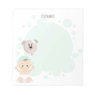 Bloc-note Bébé doux et ballon d'ours