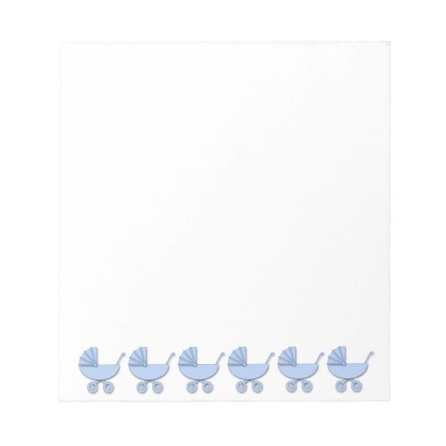 Bloc-note bébé garçon pois bots (Devant)