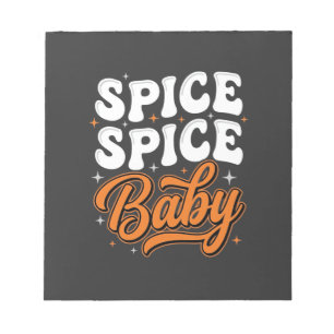 Bloc-note Bébé Spice Spice Halloween Typographie Rétro Desig