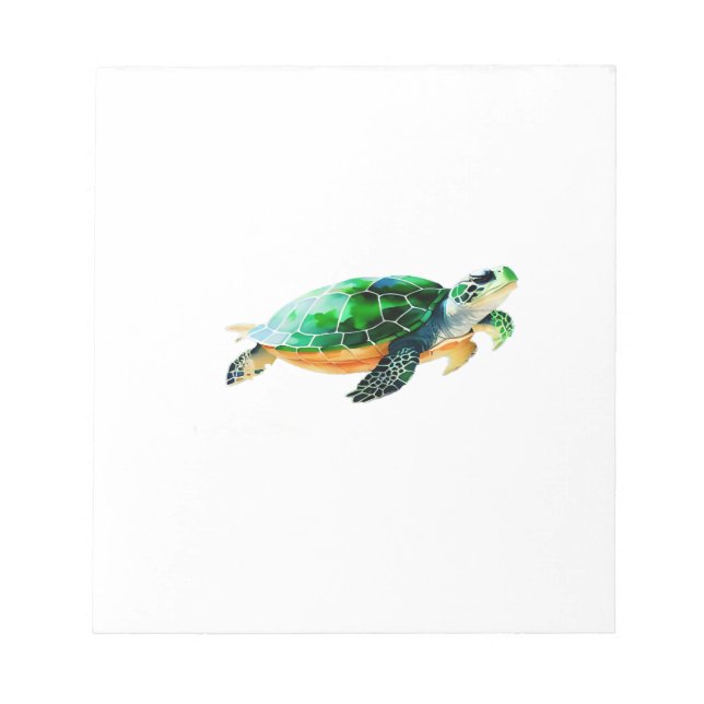 Bloc-note Bébé tortue de mer se dirigeant vers la mer (Devant)