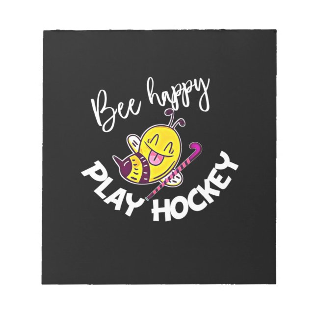 Bloc-note Beekeeper Gift | Bee Happy Play Hockey (Devant)